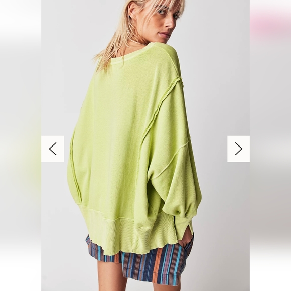 NWT FREE PEOPLE CAMDEN OVERSIZED PULLOVER SWEATSHIRT WE THE FREE - Picture 3 of 13